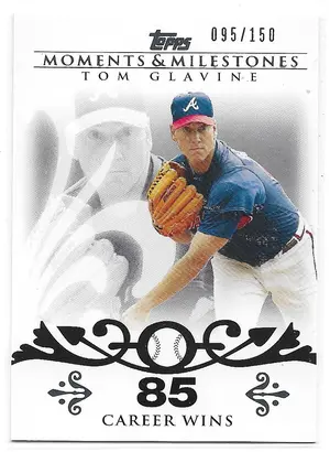2008 Topps Moments & Milestones #137 Tom Glavine (095/150)