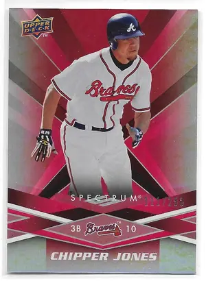 2009 Spectrum Red #6 Chipper Jones (111/250)