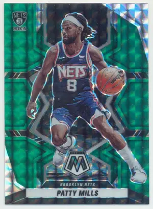 2021-22 Panini Mosaic - Patty Mills #20 Green Mosaic Prizm Parallel
