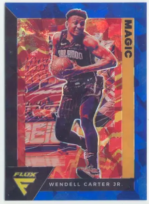 2020-21 Panini Flux - Wendell Carter Jr. #127 Blue Cracked Ice Prizm Parallel