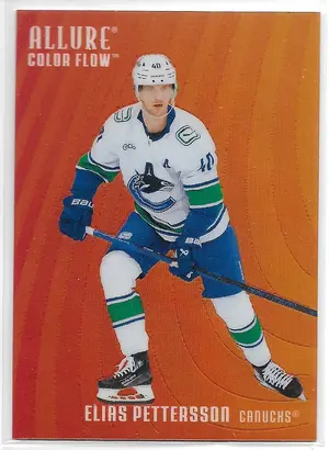 2025-26 Allure Color Flow Red-Orange #CF-7 Elias Pettersson