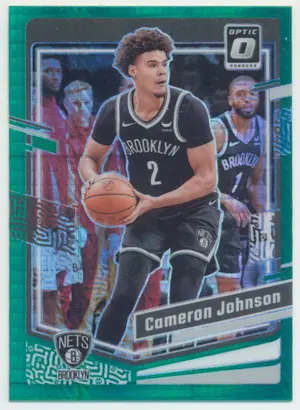 2023-24 Panini Donruss Optic - Cameron Johnson #166 Green Hyper Prizm Parallel