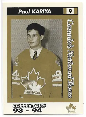 1993-94 Alberta Lotteries Team Canada #NNO Paul Kariya