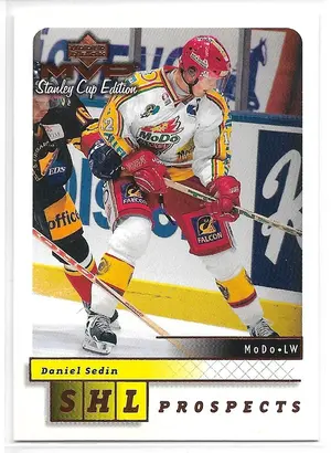 1999-00 MVP Stanley Cup Edition #217 Daniel Sedin (SHL Prospects)