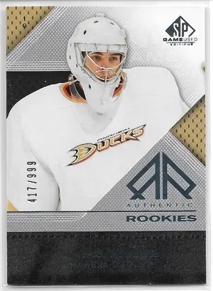 2007-08 SP Game Used #189 Jonas Hiller RC (417/999)