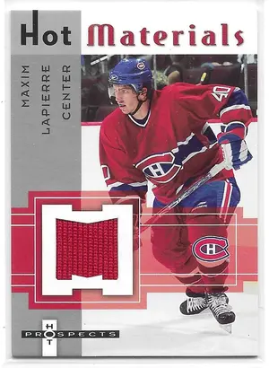 2005-06 Hot Prospects Hot Materials #HM-ML Maxim Lapierre