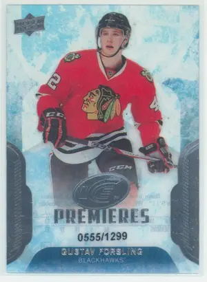 2016-17 UPPER DECK ICE - GUSTAV FORSLING #130 ICE PREMIERES 555/1299