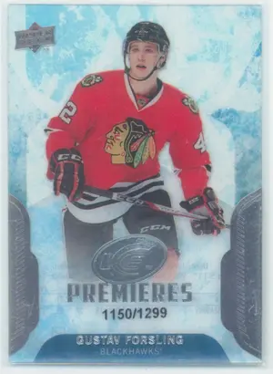2016-17 UPPER DECK ICE - GUSTAV FORSLING #130 ICE PREMIERES 1150/1299