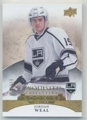 2021-22 UPPER DECK ICE - JORDAN WEAL #R-21 EXQUISITE ROOKIES 155/399