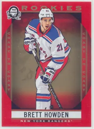 2018-19 O-PEE-CHEE COAST TO COAST - BRETT HOWDEN #157 ROOKIES RED