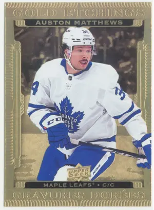 2022-23 TIM HORTONS - AUSTON MATTHEWS #G-7 GOLD ETCHINGS