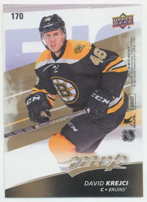2017-18 UPPER DECK MVP - DAVID KREJCI #170 PUZZLE
