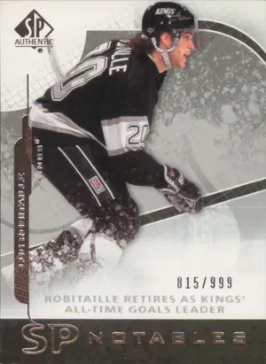 2008-09 SP AUTHENTIC - LUC ROBITAILLE #125 SP NOTABLES 815/999