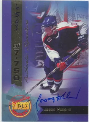 1995 SIGNATURES ROOKIES - JASON HOLLAND #11 SIGNATURES 6503/7750