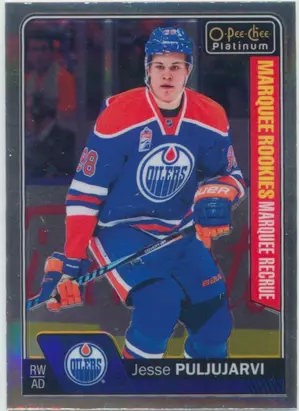 2016-17 O-PEE-CHEE PLATINUM - JESSE PULJUJARVI #160 MARQUEE ROOKIE