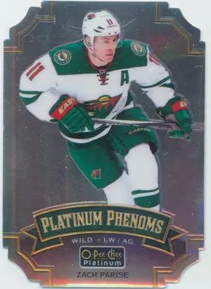 2016-17 O-PEE-CHEE PLATINUM - ZACH PARISE #OPP-ZP PLATINUM PHENOMS