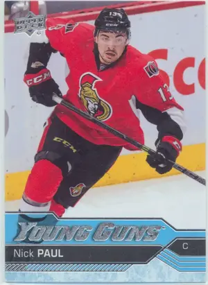 2016-17 UPPER DECK - NICK PAUL #219 YOUNG GUNS