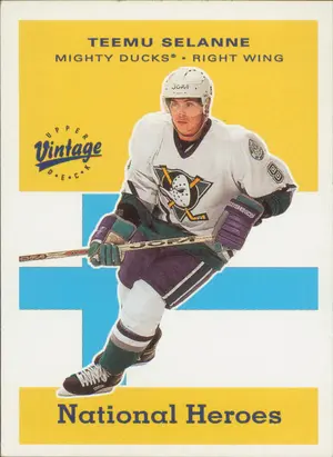 2000-01 VINTAGE - TEEMU SELANNE #NH2 NATIONAL HEROES