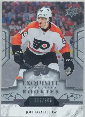 2019-20 ICE - JOEL FARABEE #R3 EXQUISITE COLLECTION ROOKIES 309/399