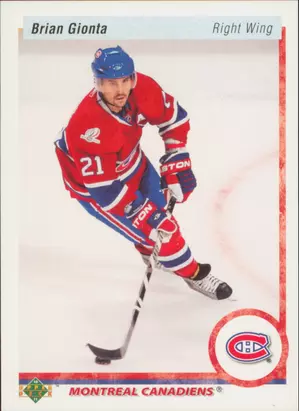 2010-11 UPPER DECK - BRIAN GIONTA #97 20TH ANNIVERSARY