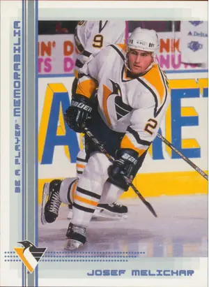 2000-01 BE A PLAYER MEMORABILIA -  JOSEF MELICHAR #494 SAPPHIRE 63/100