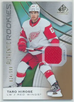 2019-20 SP GAME USED - TARO HIROSE #176 JERSEY GOLD 24/599