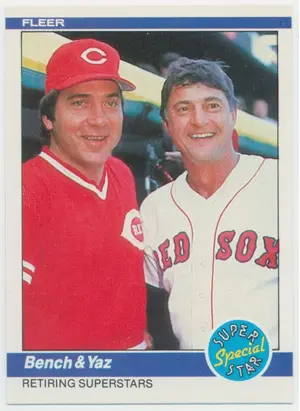 1984 Fleer - Johnny Bench/Carl Yastrzemski Retiring Superstars #640