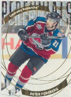 2001-02 STADIUM CLUB - PETER FORSBERG #P4 PERENNIALS