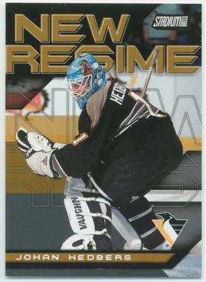 2001-02 STADIUM CLUB - JOHAN HEDBERG #NR10 NEW REGIME