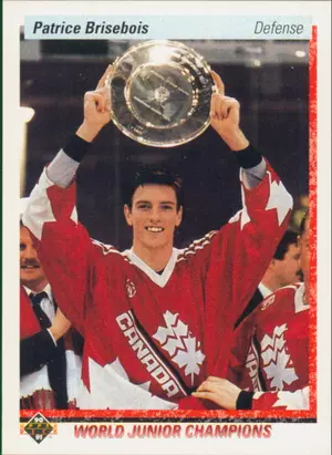 1990-91 UPPER DECK - PATRICE BRISEBOIS #454 ROOKIE