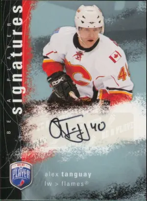 2007-08 BE A PLAYER - ALEX TANGUAY #S-AT SIGNATURES
