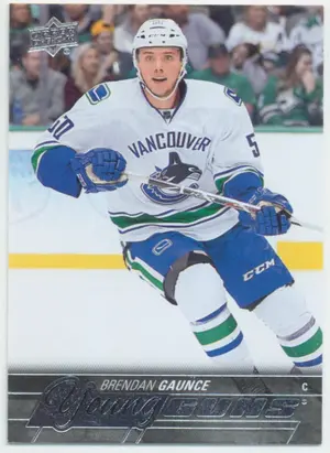 2015-16 UPPER DECK - BRENDAN GAUNCE #481 YOUNG GUNS