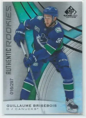 2019-20 SP GAME USED - GUILLAUME BRISEBOIS #102 RAINBOW 16/297