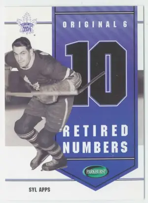 2003-04 PARKHURST ORIGINAL 6 TORONTO MAPLE LEAFS - SYL APPS #T-4 INSERTS