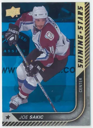2015-16 UPPER DECK - JOE SAKIC #SS-42 SHINING STARS ROYAL BLUE