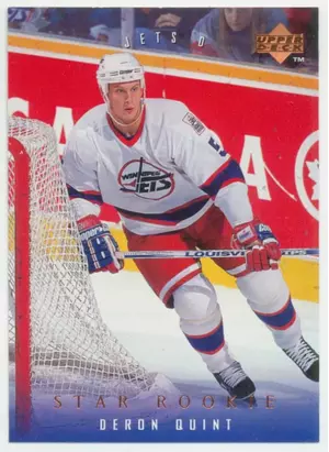 1995-96 UPPER DECK - DERON QUINT #498 STAR ROOKIE