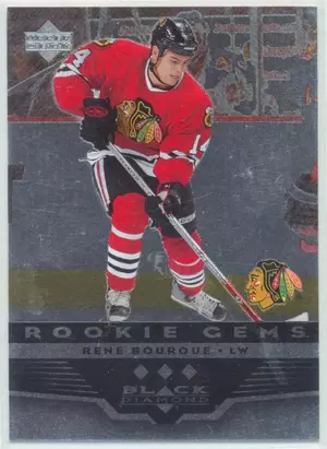 2005-06 BLACK DIAMOND - RENE BOURQUE #166 ROOKIE GEMS