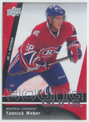 2009-10 UPPER DECK - YANNICK WEBER #220 YOUNG GUNS