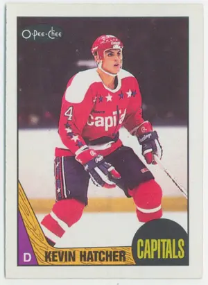 1987-88 O-Pee-Chee - Kevin Hatcher RC #68