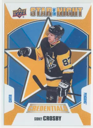 2019-20 CREDENTIALS - SIDNEY CROSBY #1S-03 STAR OF THE NIGHT