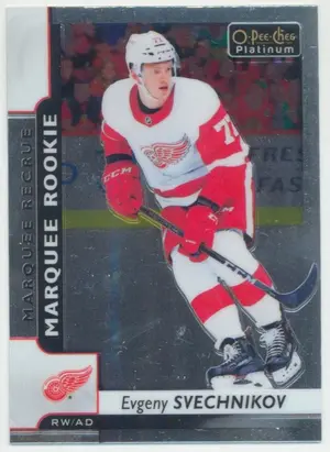 2017-18 O-PEE-CHEE PLATINUM - EVGENY SVECHNIKOV #158 MARQUEE ROOKIE