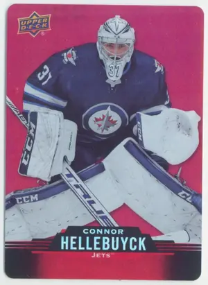 2020-21 TIM HORTONS - CONNOR HELLEBUYCK #DC-26 RED DIE CUTS