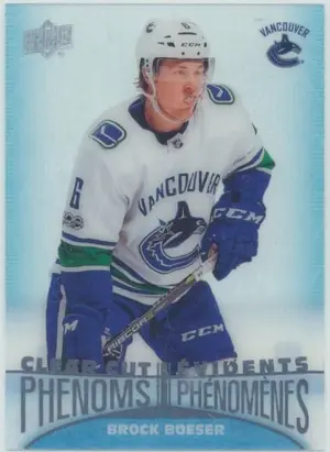 2018-19 TIM HORTONS - BROCK BOESER #CC-14 CLEAR CUT PHENOMS