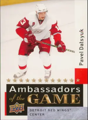 2009-10 UPPER DECK - PAVEL DATSYUK #AG38 AMBASSADORS OF THE GAME