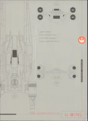 2016 Star Wars Rogue One - U-Wing Blueprints of Ships and Vehicles #BP1