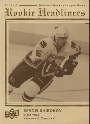 2009-10 UPPER DECK - SERGEI SHIROKOV #RH20 ROOKIE HEADLINERS