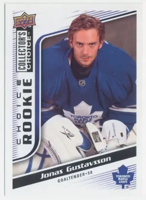 2009-10 COLLECTOR'S CHOICE - JONAS GUSTAVSSON #296 ROOKIE