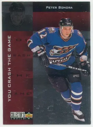 1996-97 COLLECTOR'S CHOICE - PETER BONDRA #CR4 YOU CRASH THE GAME PRIZES
