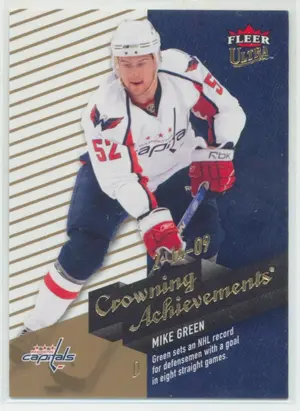2009-10 FLEER ULTRA - MIKE GREEN #CA4 CROWNING ACHIEVEMENTS