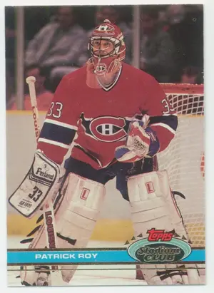 1991-92 STADIUM CLUB - PATRICK ROY #107